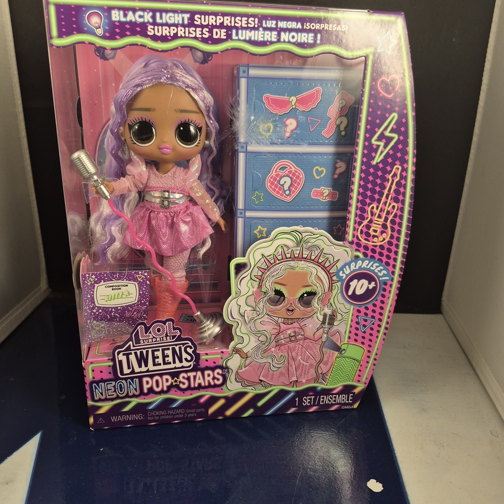 LOL Tweens Neon Pop-Stars Doll in Pink & Purple